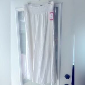 NWT $79 Vince Camuto Women's linen blend wide leg pants size large